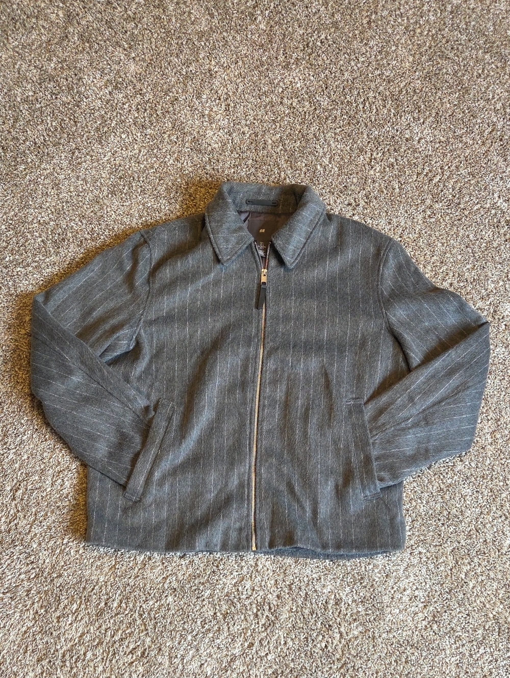 H&M Regular Fit Pinstripe Jacket